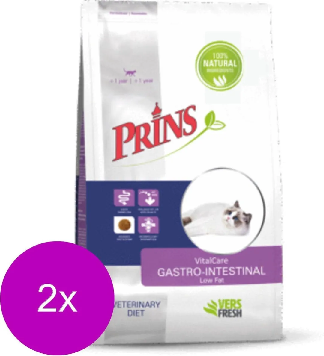 Prins Vitalcare Diet Gastro-Intestinal Zalm Kattenvoer