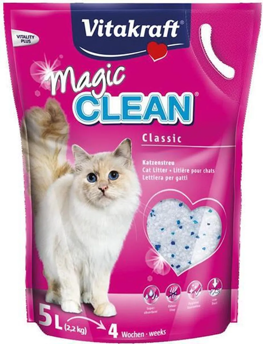 Vitakraft Magic Clean Kattenbakvulling 15L - 3x5L
