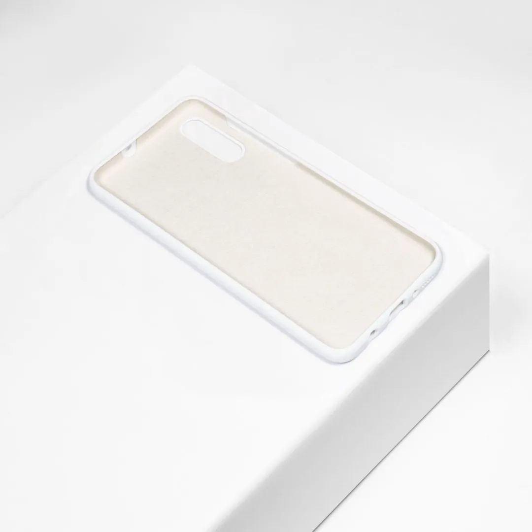 BMAX Siliconen Hoesje Samsung Galaxy A70 - Wit - BMAX65413521