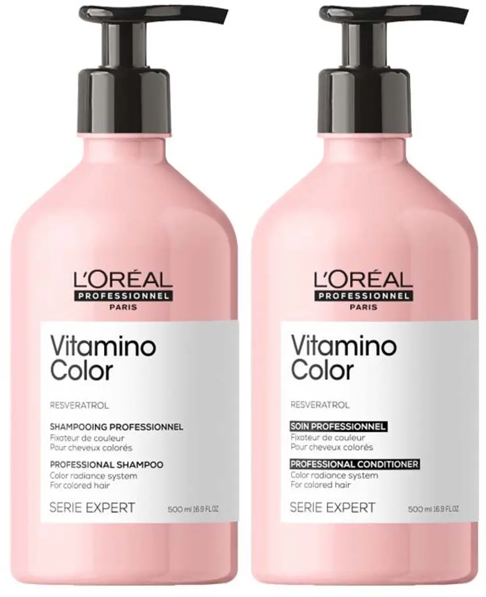 L'Oréal Professionnel Serie Expert Vitamino Color Shampoo 500ml + Conditioner 5