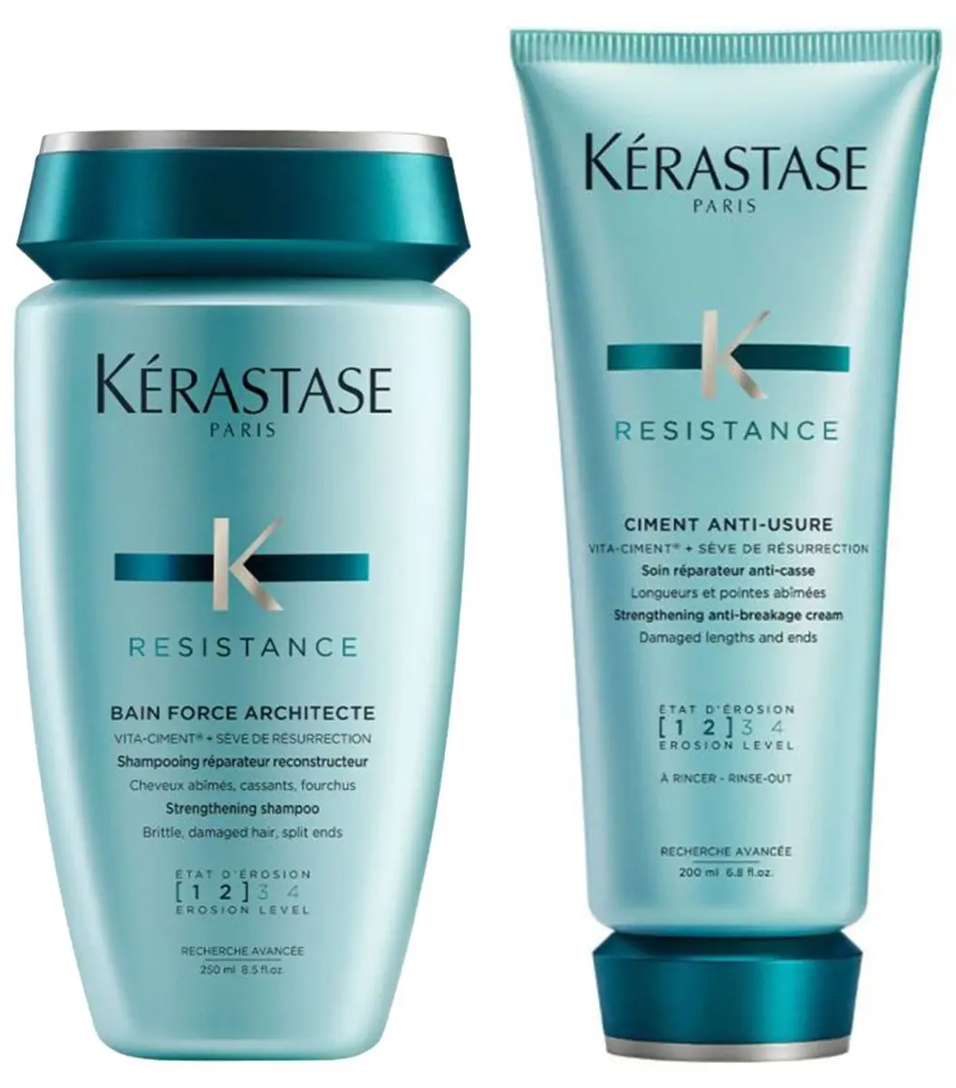 Kérastase Résistance Bain Force Architecte 250ml + Ciment Anti-Usure 200ml