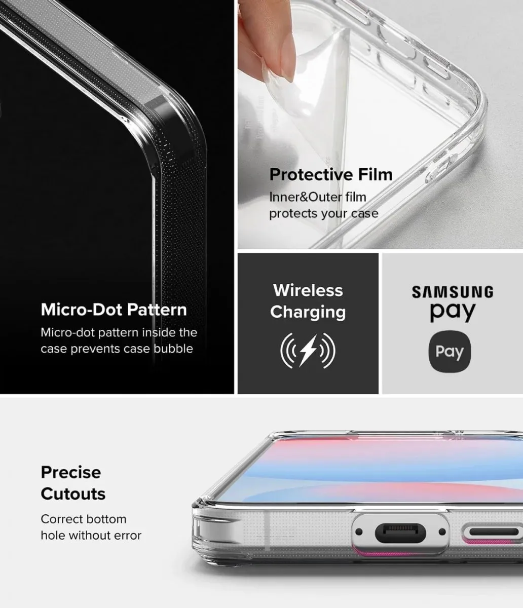 Ringke Fusion Hoesje Samsung Galaxy S24 FE - Antikrascoating - Matte Transparant - afbeelding 6 van 6