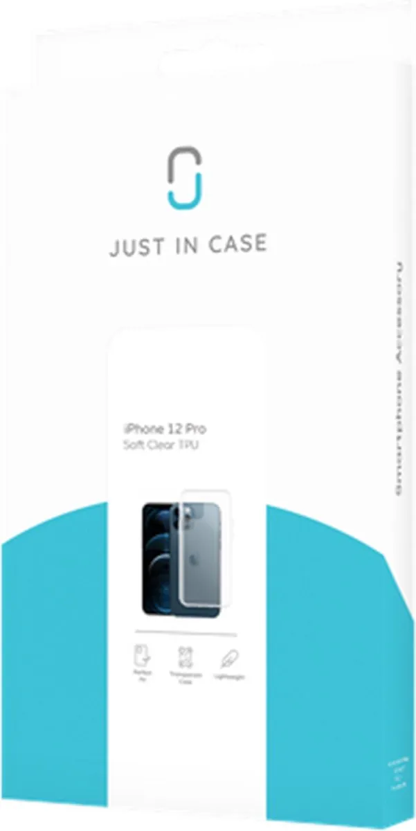 Just in Case Soft TPU Hoesje iPhone 12 Pro - Transparant