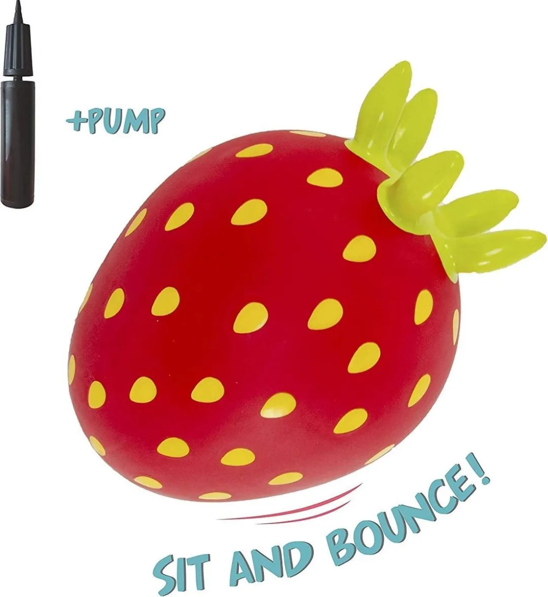 Gerardo's Toys Jumpy Fruits Skippybal Haas - 100 kg - Rood
