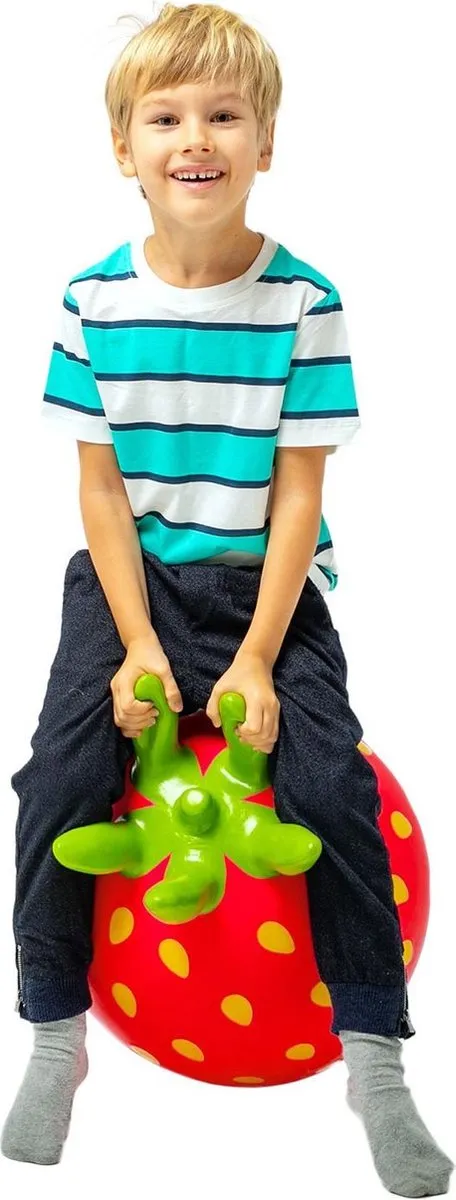 Gerardo's Toys Jumpy Fruits Skippybal Haas - 100 kg - Rood