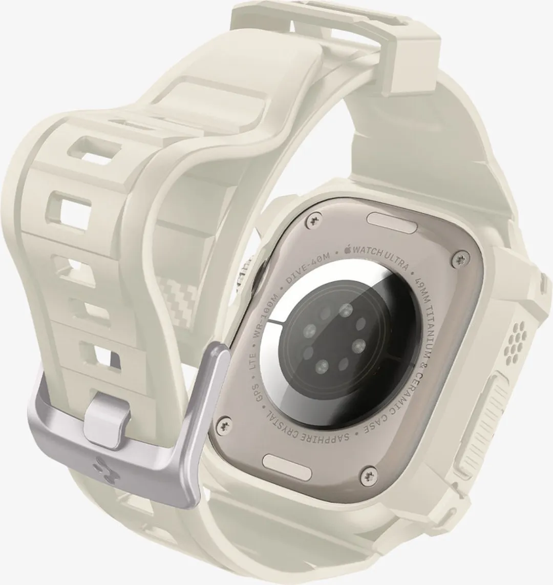 Spigen Rugged Armor Pro Hoesje & Bandje Apple Watch Ultra 2 - Beige - afbeelding 3 van 6