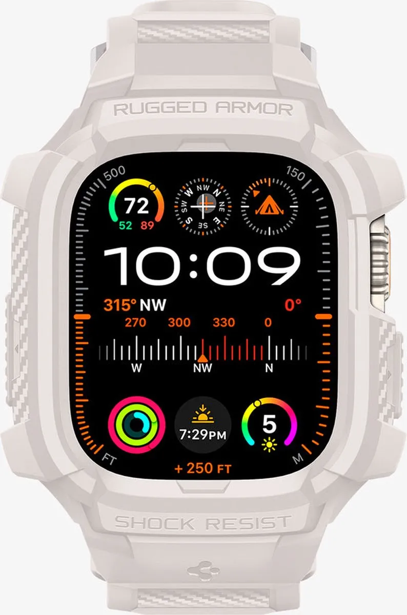 Spigen Rugged Armor Pro Hoesje & Bandje Apple Watch Ultra 2