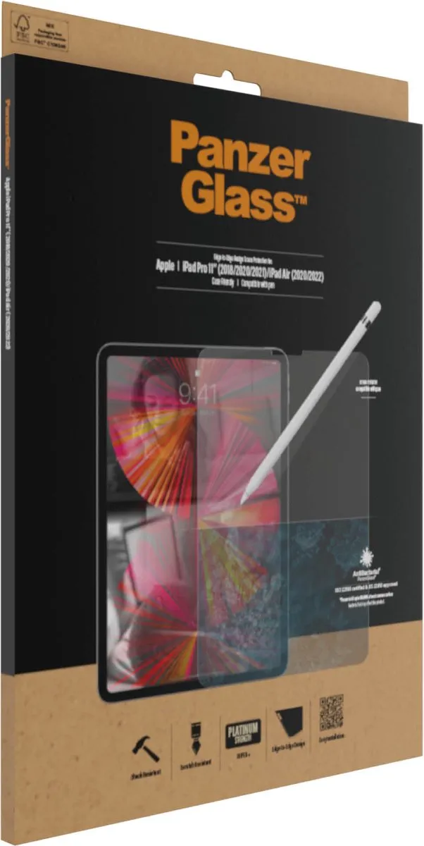 PanzerGlass PZ-2655 Screenprotector iPad Air 4 10.9 (2020) - Transparant