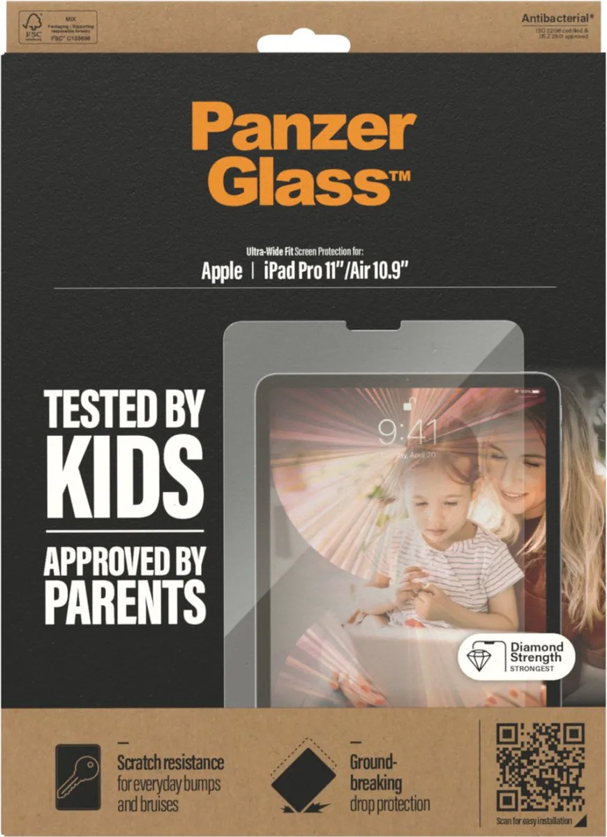 PanzerGlass PZ-2655 Screenprotector iPad Air 4 10.9 (2020) - Transparant