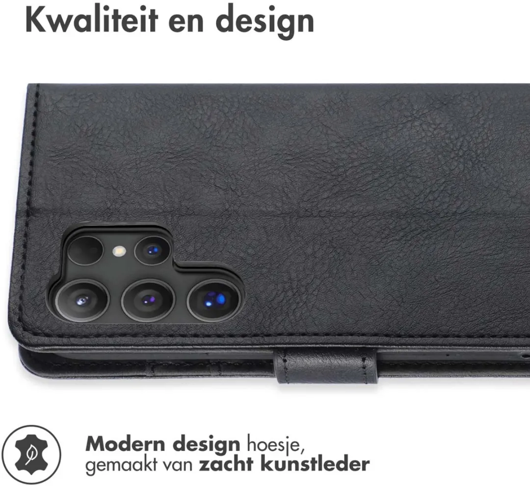 Imoshion Hoesje Samsung Galaxy S24 Ultra - 3 Pasjes - Zwart