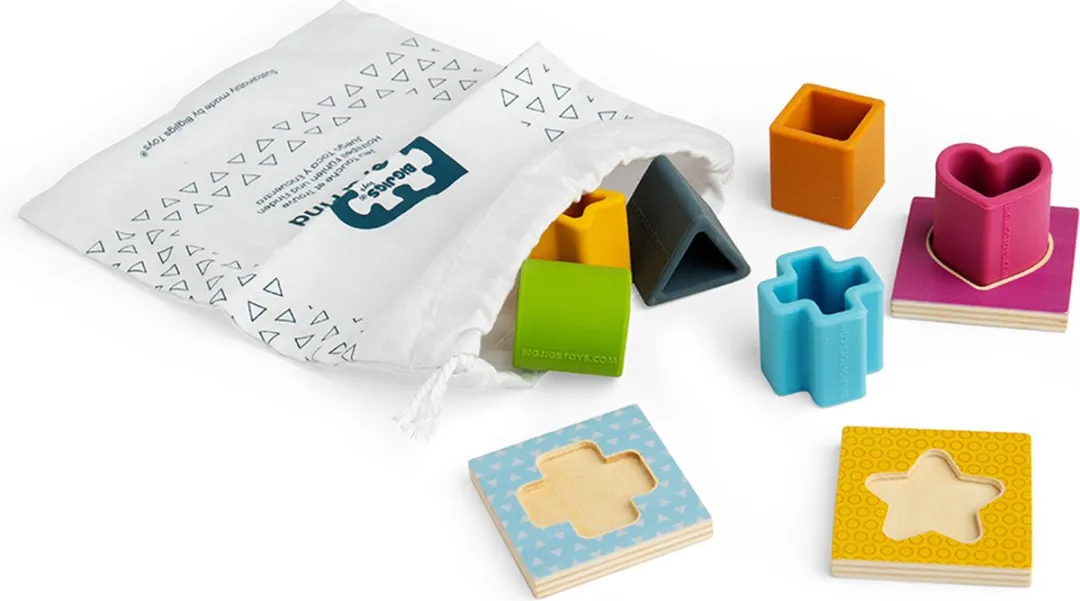 BIGJIGS Feel & Find Houten Sorteerspel Multicolor
