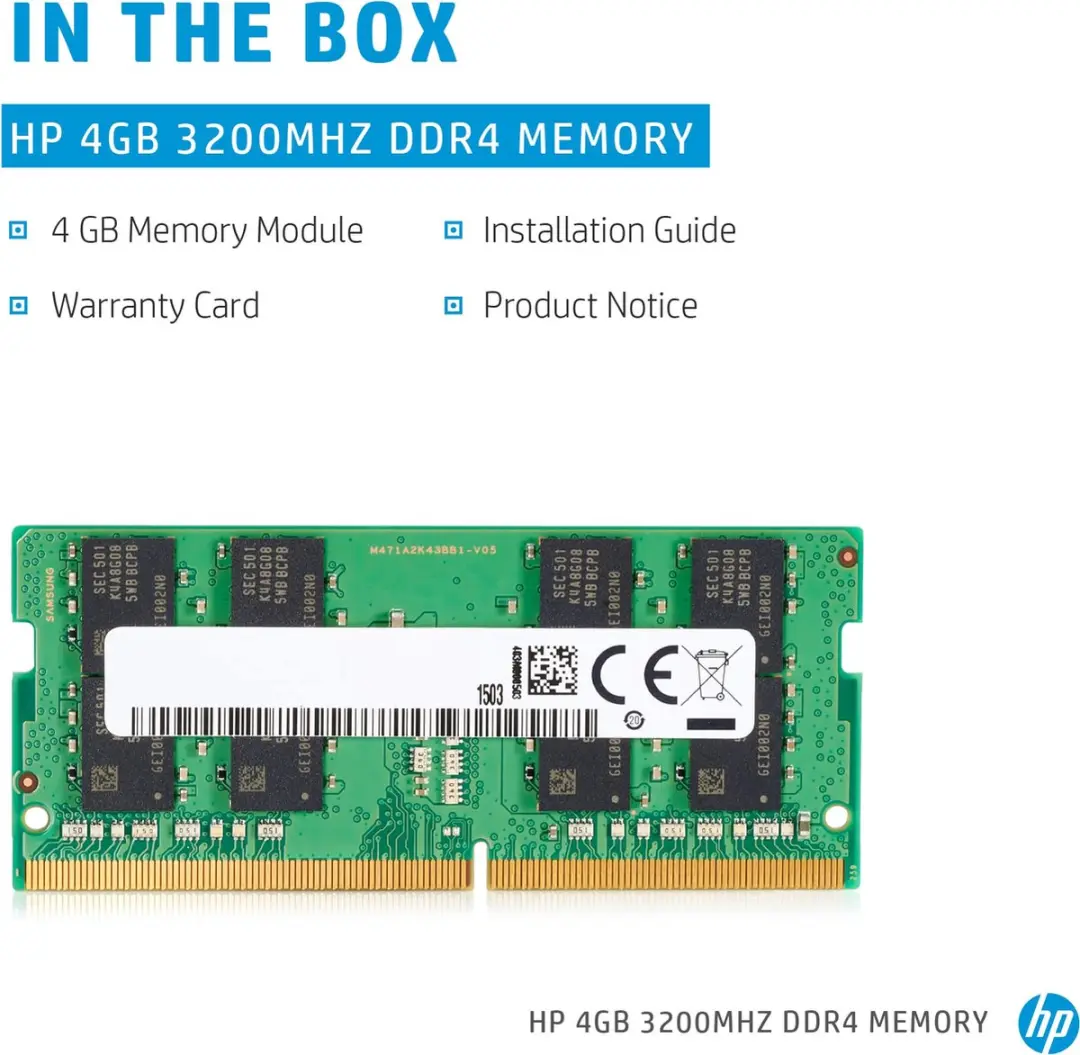 HP 286H5AA Geheugenmodule - 4GB DDR4 3200MHz SO-DIMM - afbeelding 4 van 4