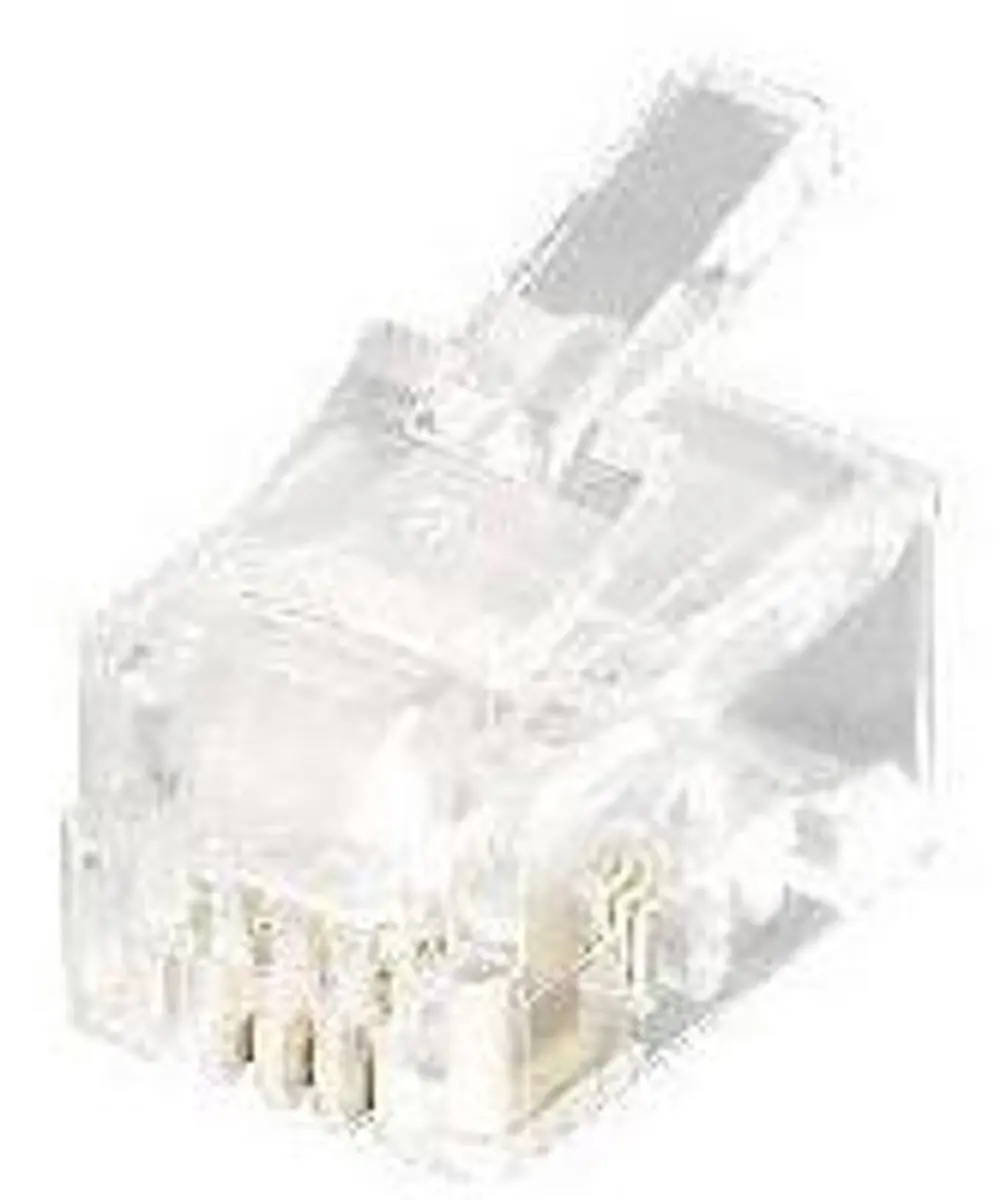 Equip 121111 kabel-connector RJ-11 (4P4C) Transparant