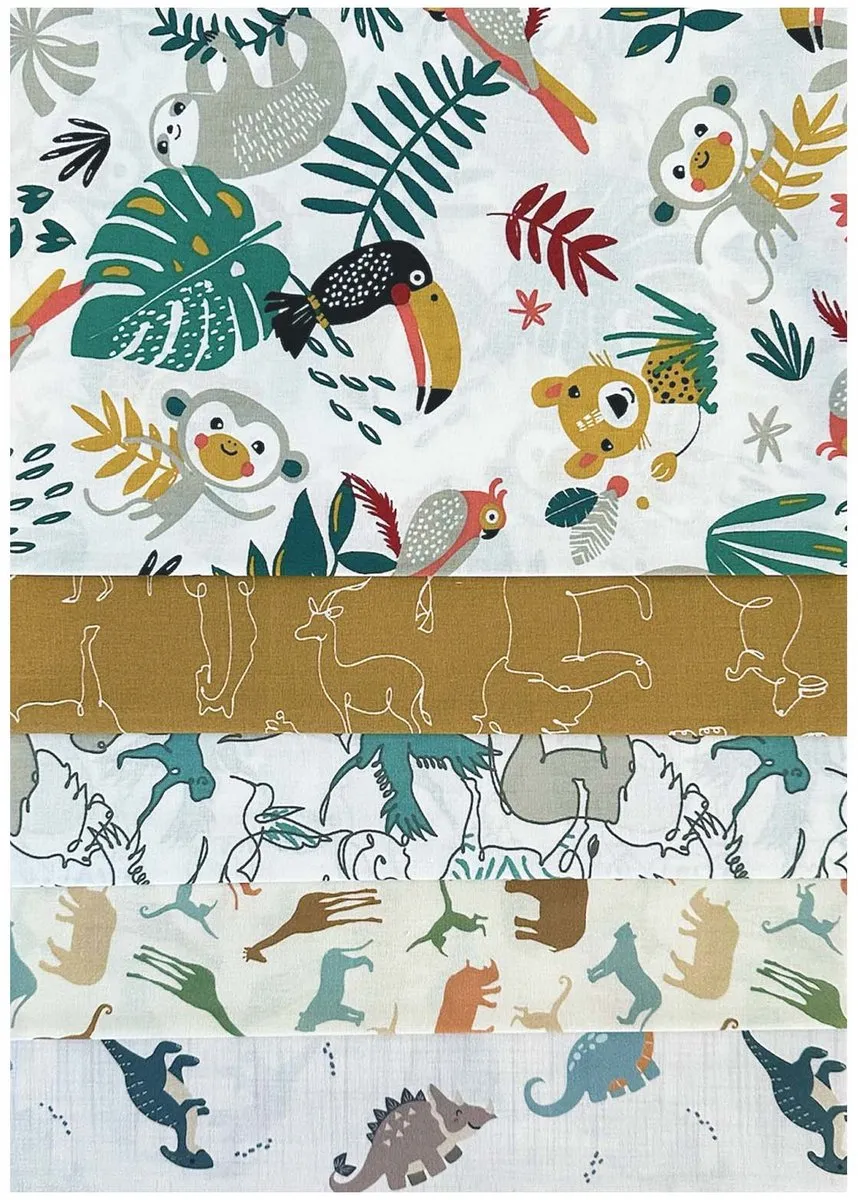 BINK Bedding Quilt Patchwork 5 Stuks - 60x40cm - Multicolor