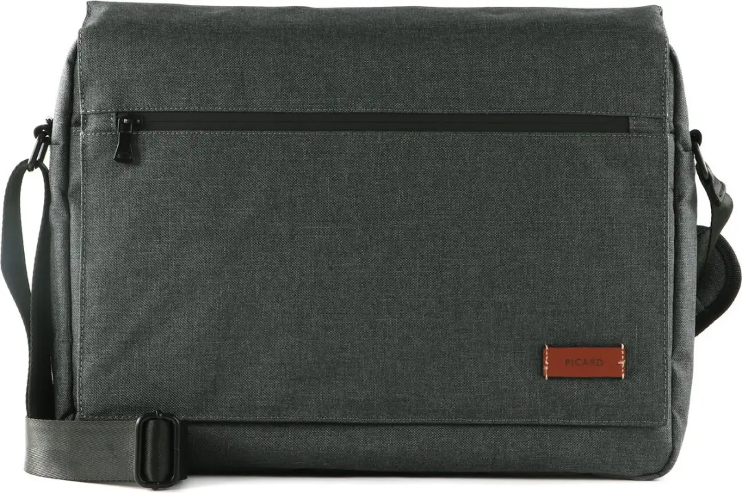 PICARD laptoptas schoudertas met laptopvak Go Eco Laptop Bag Anthrazit antraciet