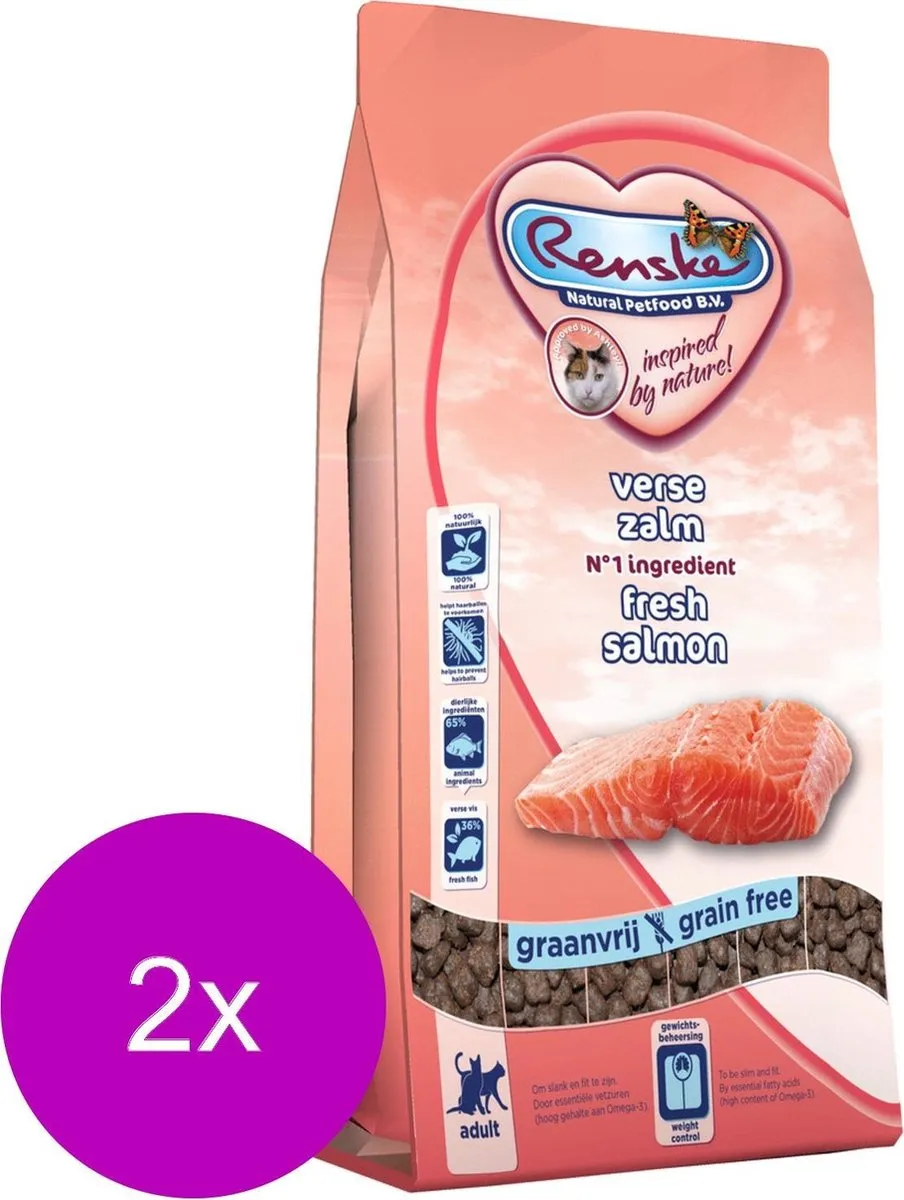 Renske Kat Adult Verse Zalm - 2x1,5kg