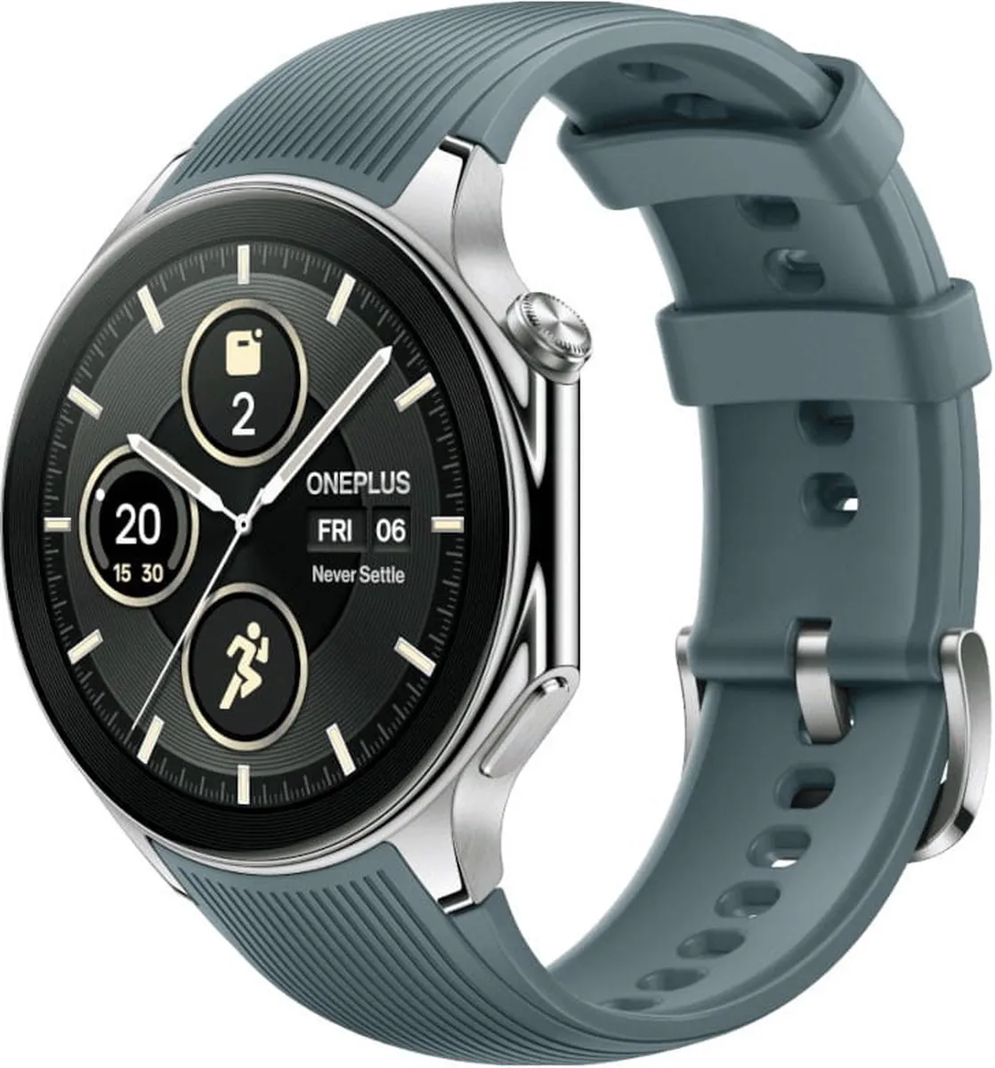 OnePlus Watch 2 Radiant Steel - 47mm - 500mAh