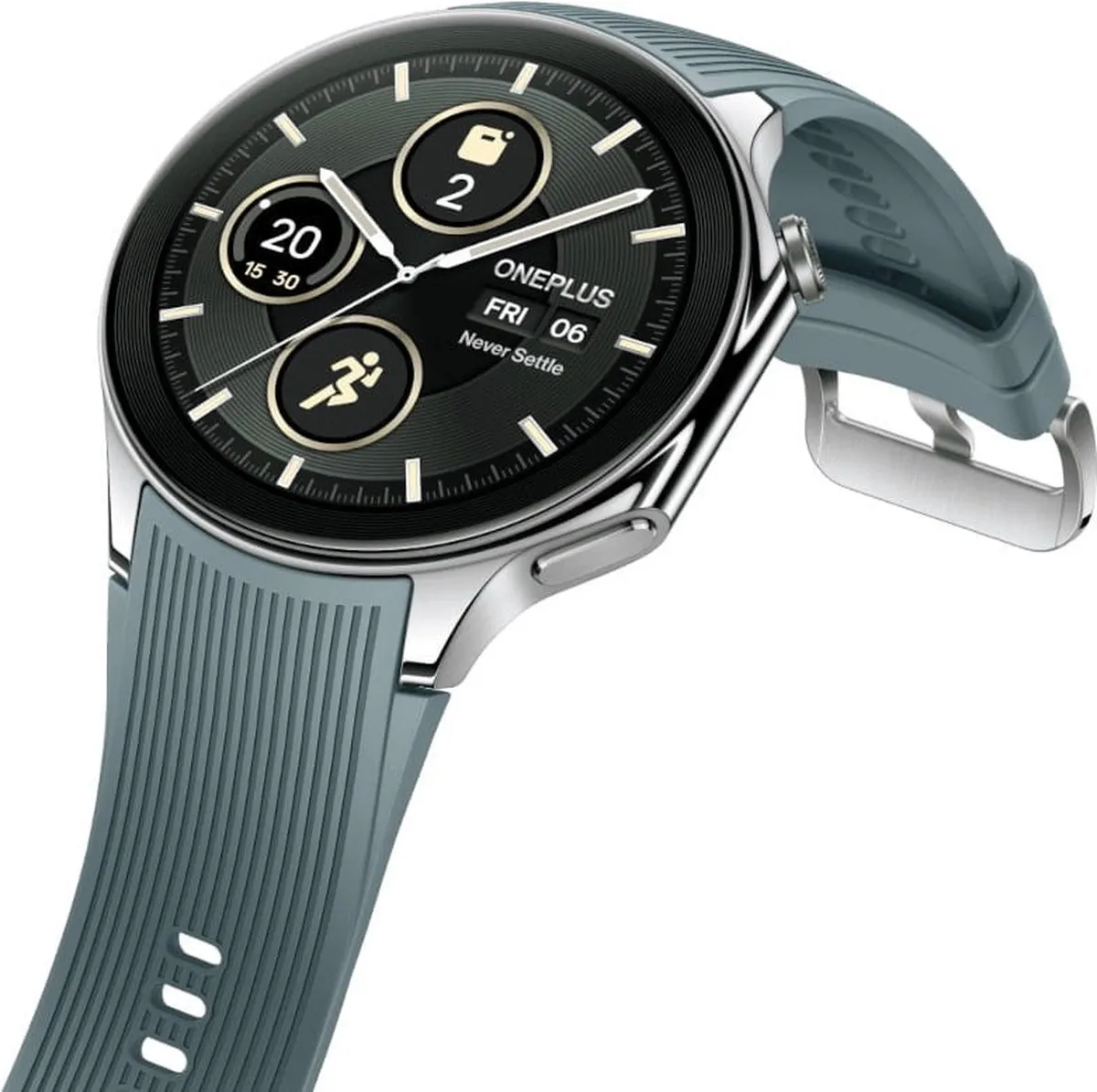 OnePlus Watch 2 Radiant Steel - 47mm - 500mAh