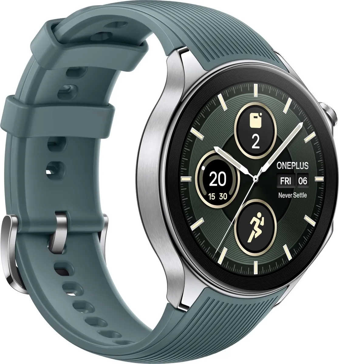 OnePlus Watch 2 Radiant Steel - 47mm - 500mAh