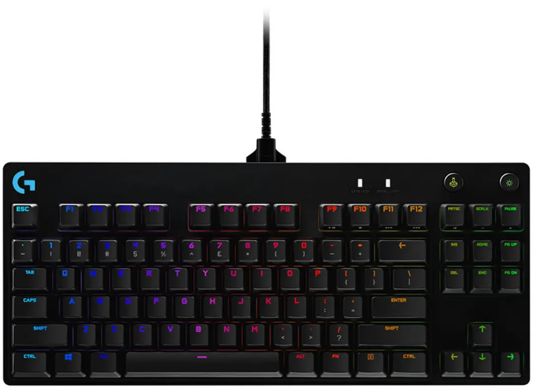 Keyboard Logitech CD68998 Black RGB LED