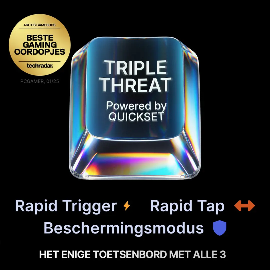 SteelSeries Apex Pro TKL Gen 3 Steel - Magnetisch Gaming Toetsenbord - US QWERTY - afbeelding 6 van 6