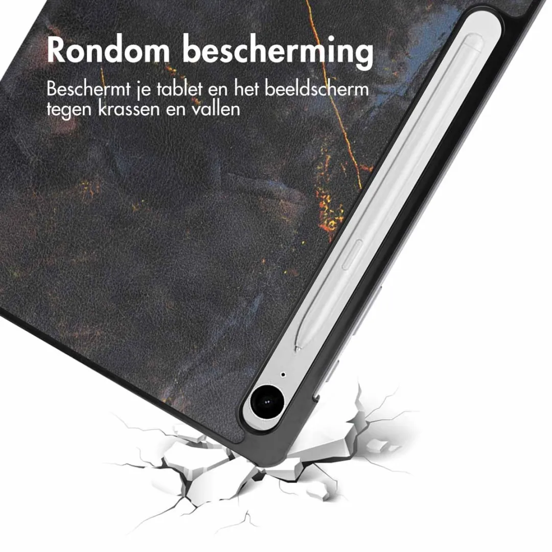 imoshiion Tablethoes SH00067770 - Trifold Black Marble - 11 inch