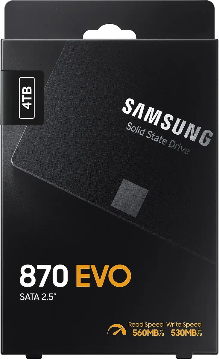 Samsung 870 EVO MZ-77E4T0B/EU SSD - Zwart - afbeelding 2 van 6