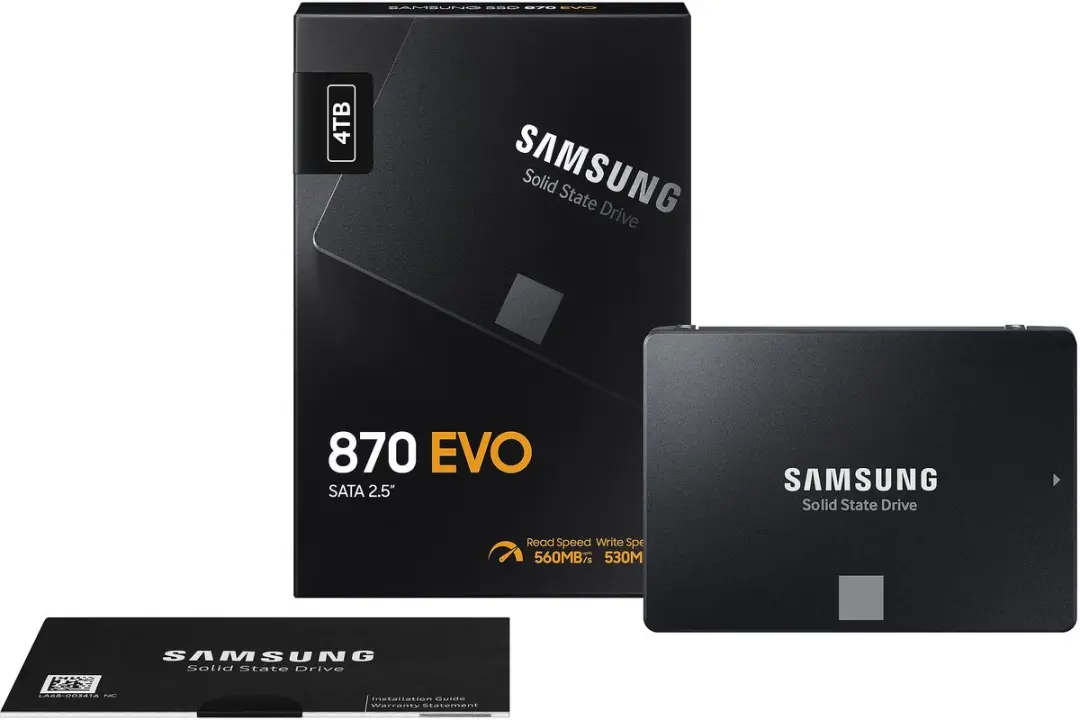 Samsung 870 EVO MZ-77E4T0B/EU SSD - Zwart - afbeelding 3 van 6