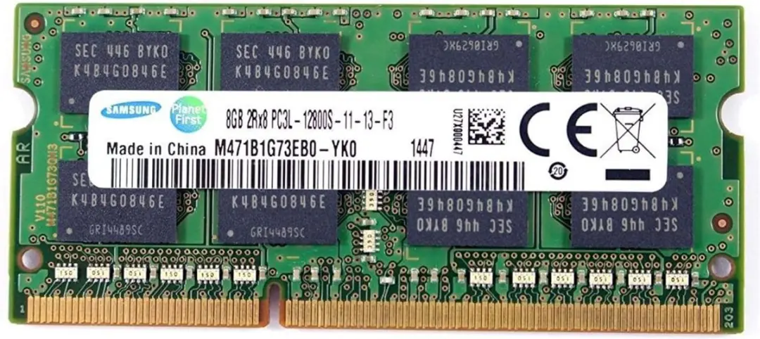 Samsung M471B1G73EB0-YK0 8GB SoDDR3L geheugenmodule 1600 MHz