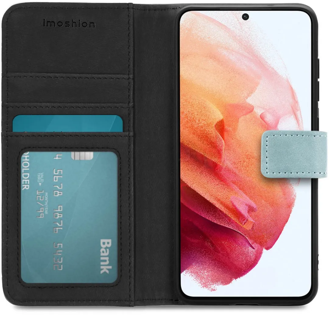 Imoshion Hoesje Samsung Galaxy S21 FE - 3 Pasjes Lichtblauw
