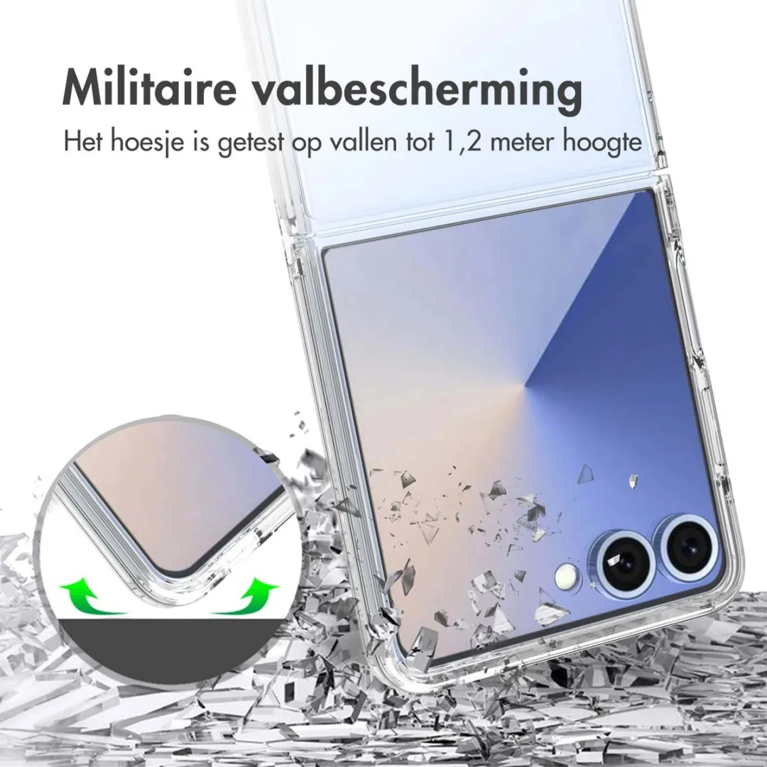 Accezz Xtreme Impact Backcover 2.0 Hoesje - Samsung Galaxy Z Flip 7 - Transparant