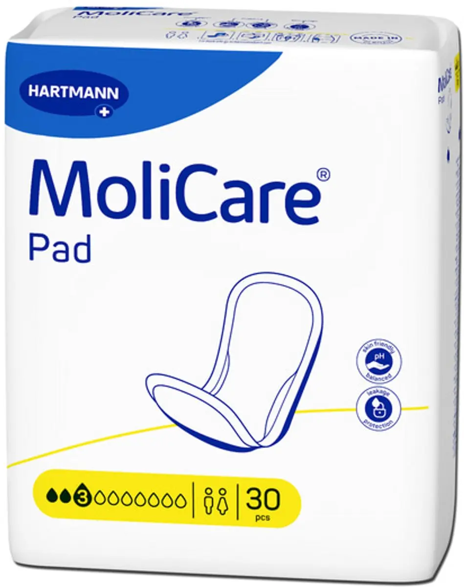 Hartmann MoliCare Premium MEN Pads 3 Druppels - 30 stuks - afbeelding 2 van 2