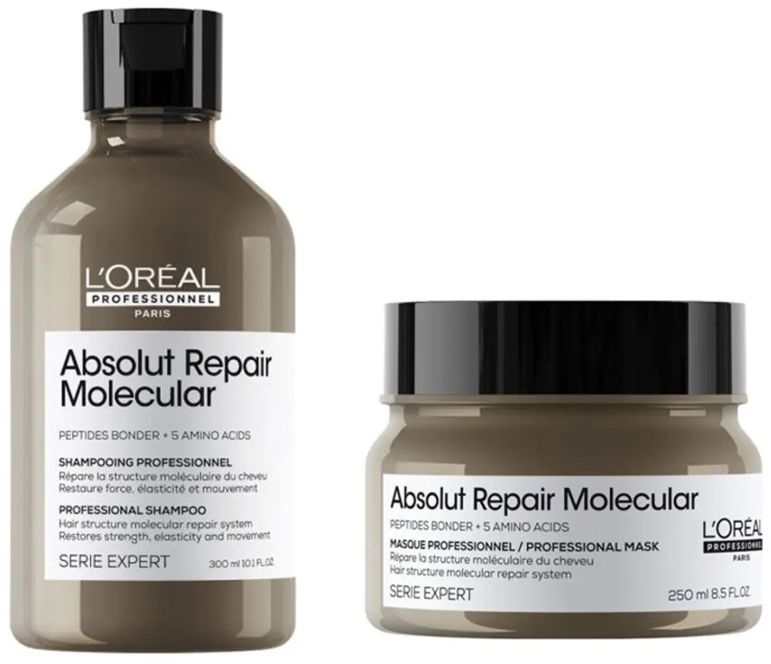 L'Oréal Professionnel Absolut Repair Molecular Shampoo 300ml + Rinse-off Masker