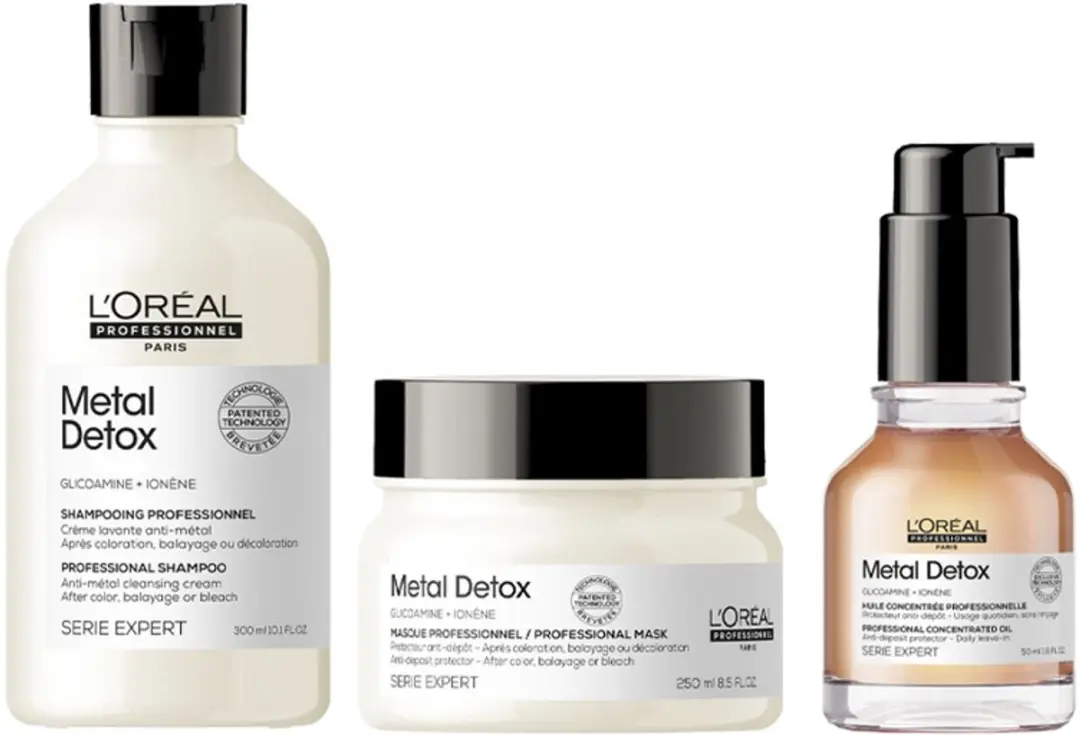 L'Oréal Professionnel Serie Expert Metal Detox Shampoo 300ml + Mask 250ml + Oil