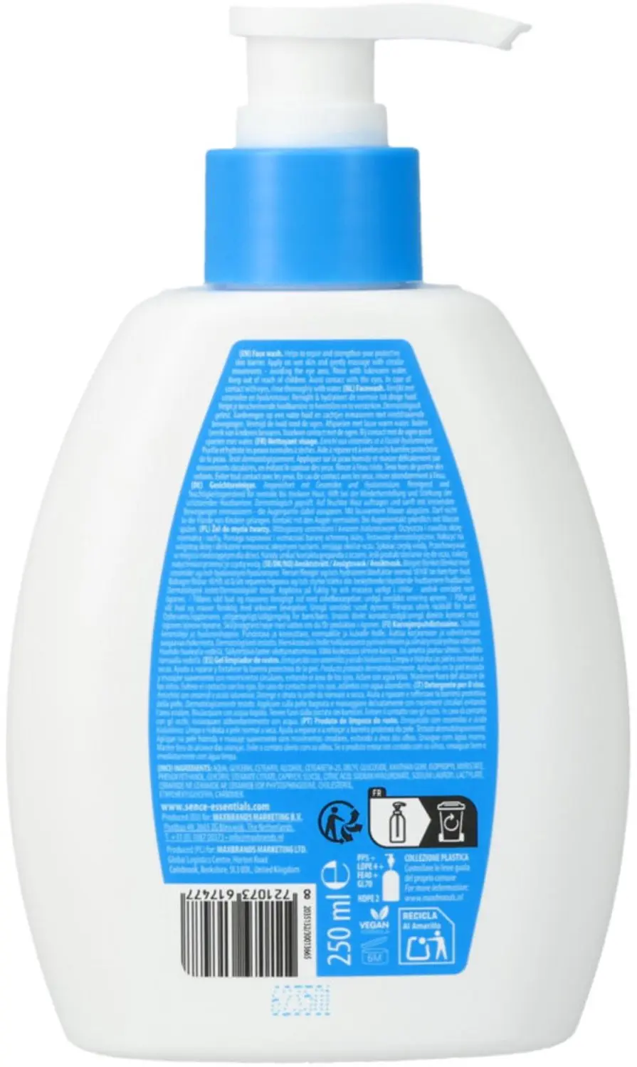 Sence Derma Hydrating Gezichtsreiniger - 250ml - afbeelding 2 van 3