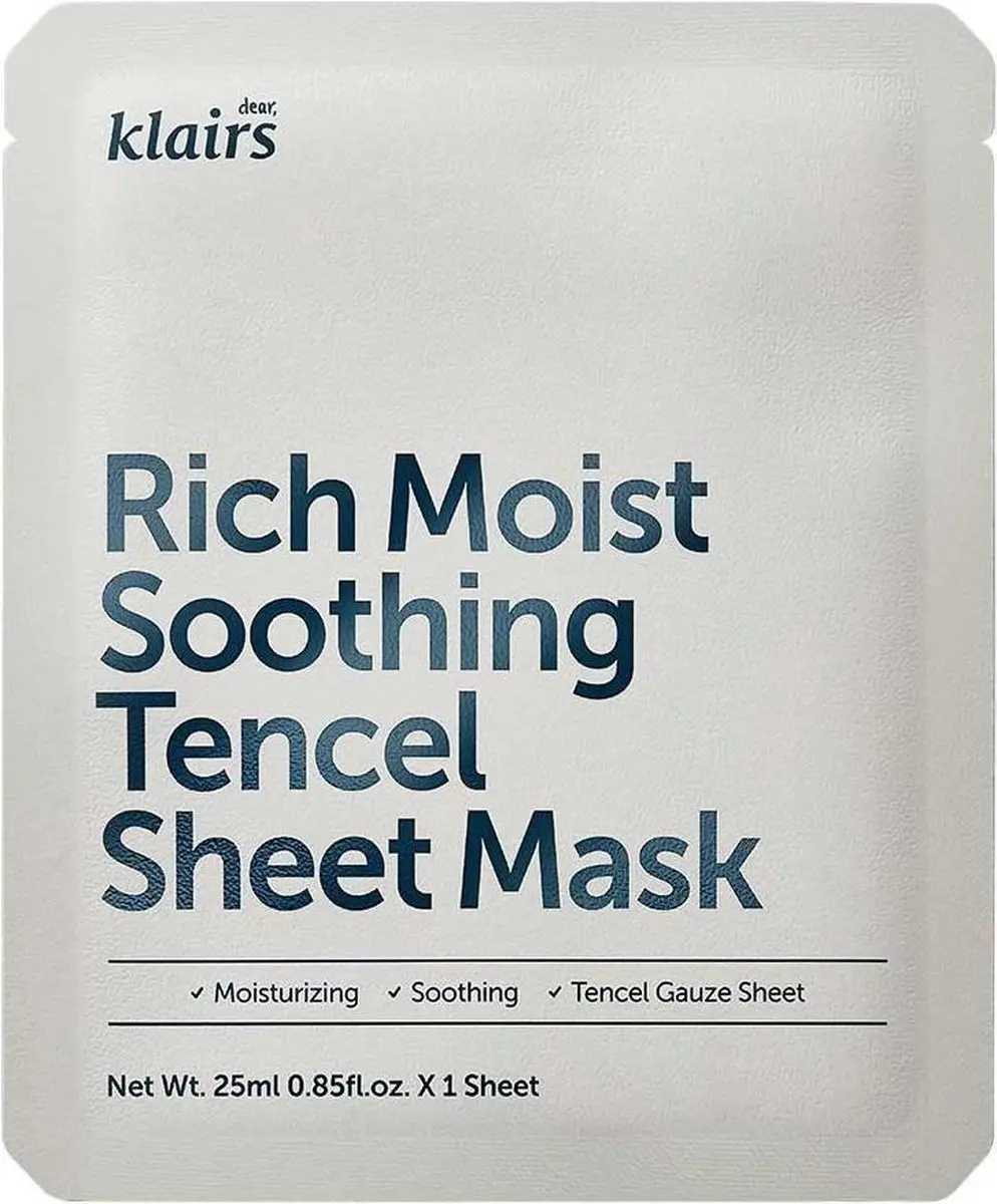 Klairs Rich Moist Soothing Tencel Bladmasker