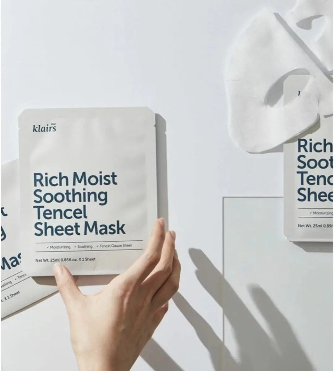 Klairs Rich Moist Soothing Tencel Bladmasker - 25ml - afbeelding 4 van 6