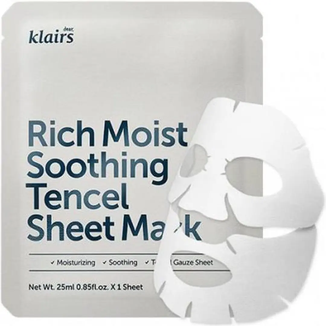 Klairs Rich Moist Soothing Tencel Bladmasker - 25ml - afbeelding 6 van 6