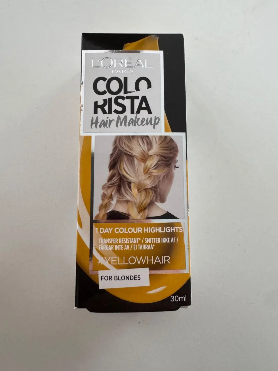 Colorista Hair Makeup Temporary Blonde Hair Color Yellow