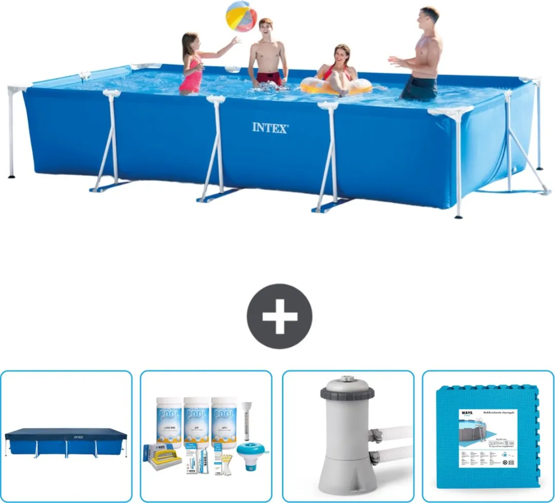 Intex Rechthoekig Frame Zwembad 450x220cm
