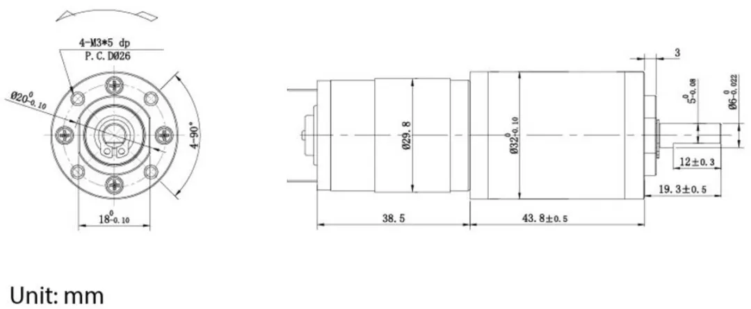 Tru Components TC-13609516 Gelijkstroommotor 24V 0.6A 2.06Nm
