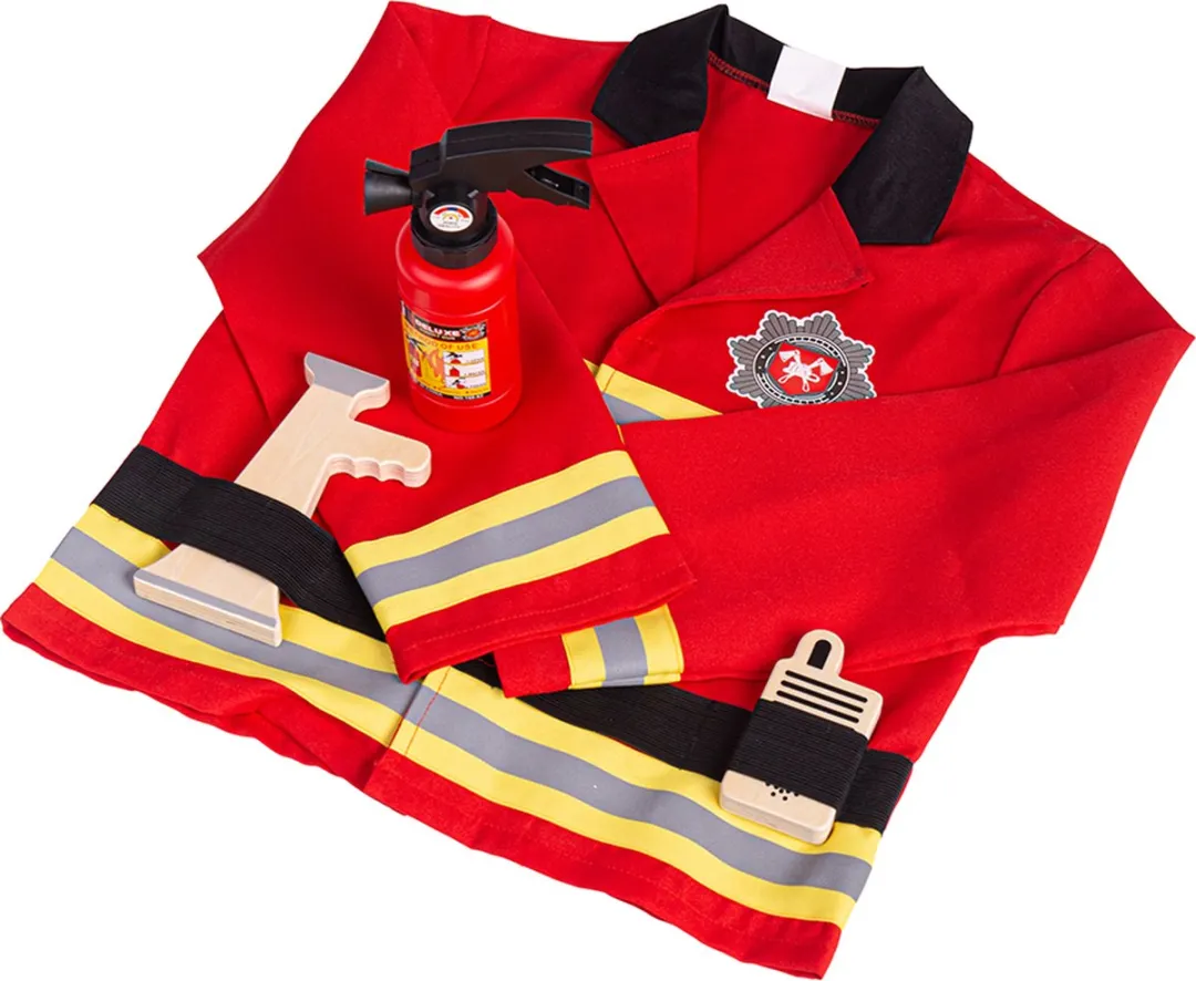 BIGJIGS Brandweer Verkleedset 3-5 jaar
