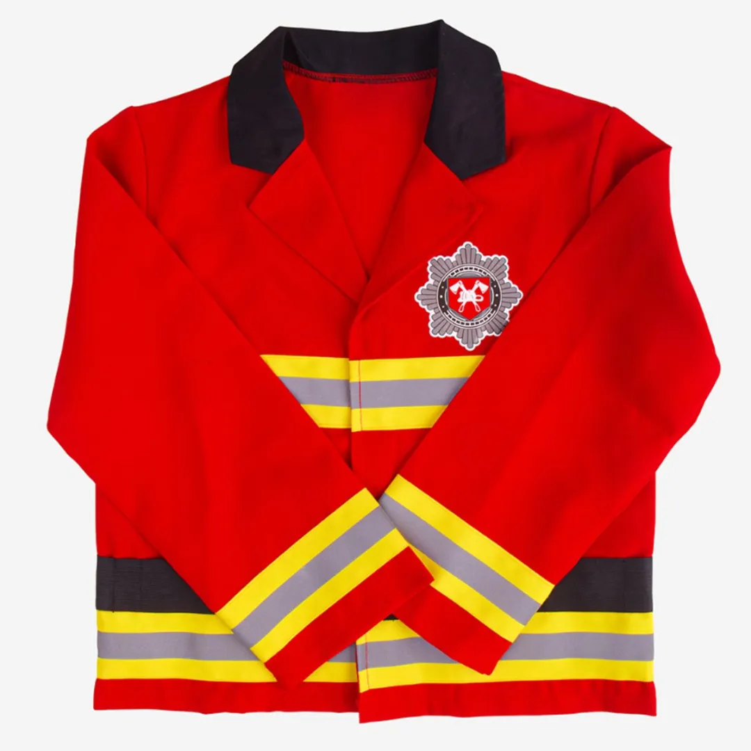 BIGJIGS Brandweer Verkleedset 3-5 jaar - Rood