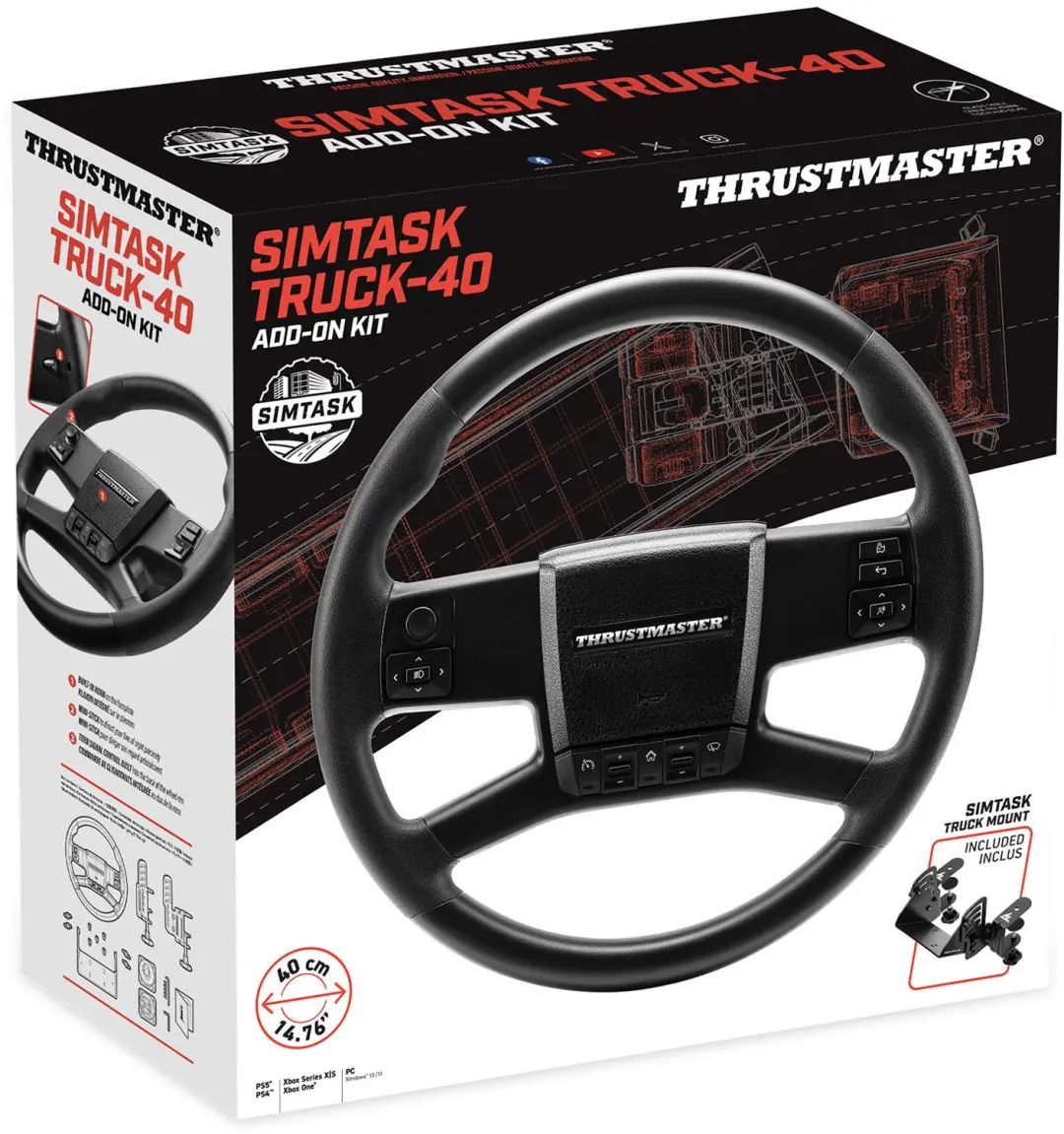 Thrustmaster SimTask Truck-40 Add-On Kit - Zwart - afbeelding 2 van 6
