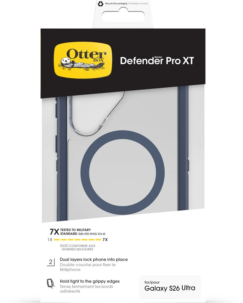 OtterBox Defender Pro XT Clear Series S26 Ultra - Blauw/Transparant