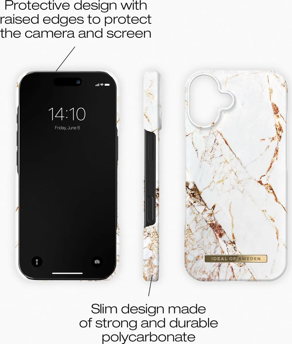 iDeal of Sweden iPhone 16 Fashion Case MagSafe Carrara Gold - IDFCMS-I2461-46