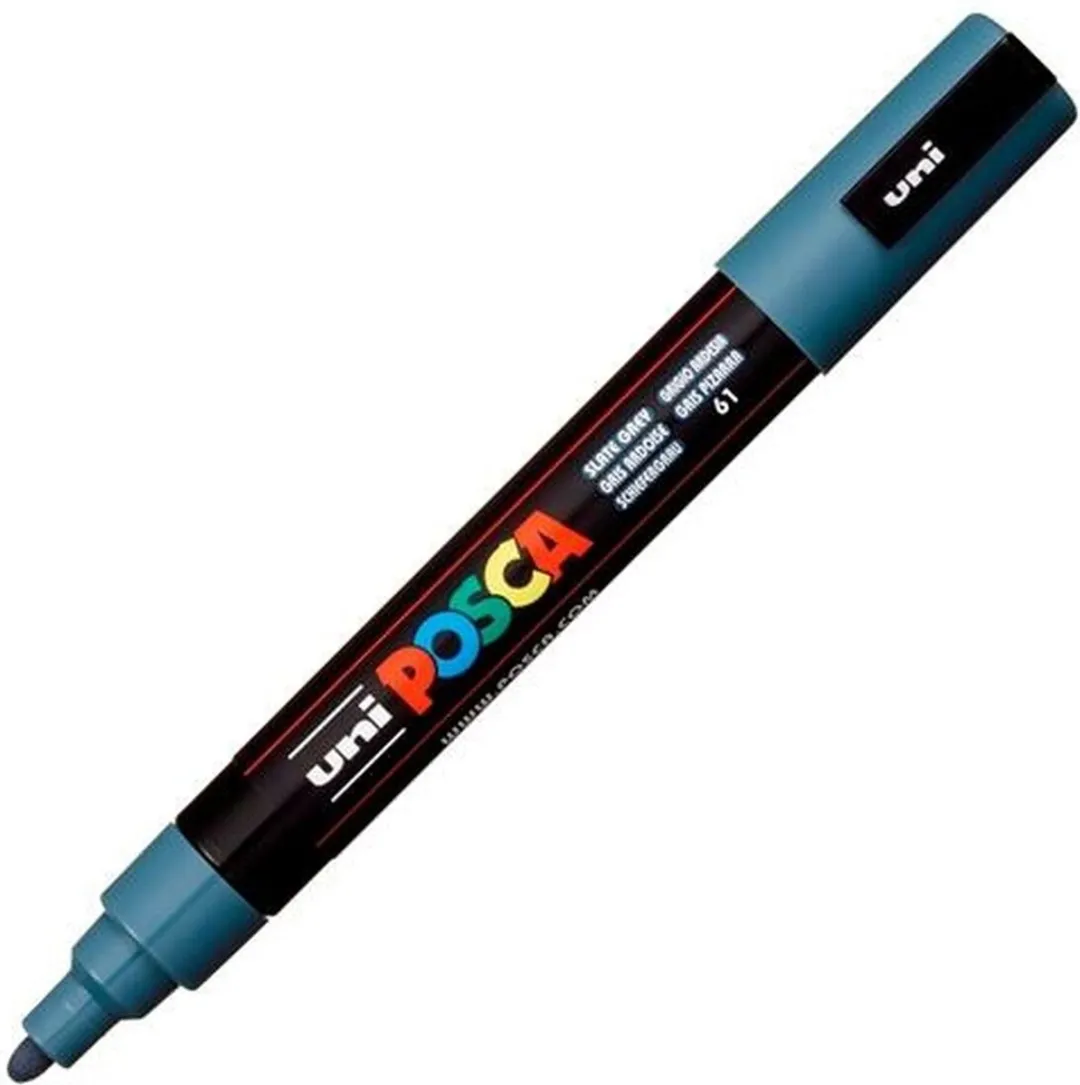 Posca PC-5M Stiften - Leigrijs - 6 Stuks