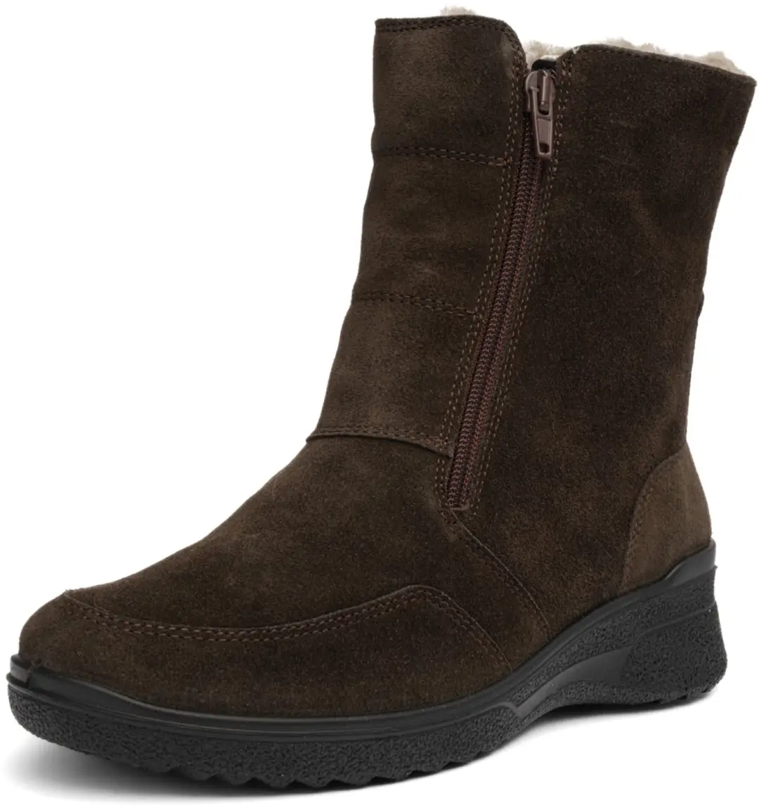 Ara art 12-58512 03 bruin suede laars dames lamsvoering