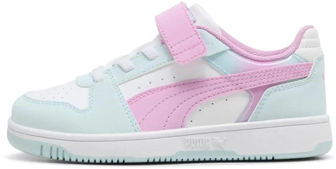 PUMA Rebound Slam Lo Faded Glow Kindersneakers - Blauw - afbeelding 2 van 6
