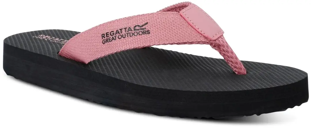 Regatta Catarina Vrouwenslippers - Zwart/Lila - afbeelding 6 van 6